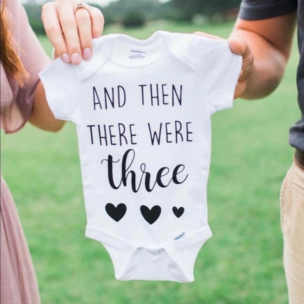 Baby announcement onesie